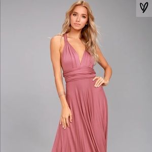 Lulus Tricks of the Trade Dress - Dusty Rose